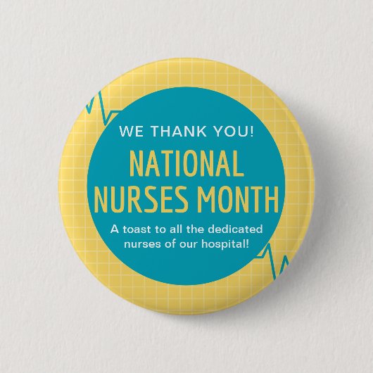 Badge Rond 5 Cm Mois national des infirmières (Devant)