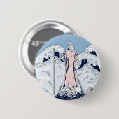 Badge Rond 5 Cm Moïse et la mer de départ (Devant & derrière)