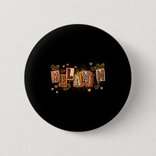 Badge Rond 5 Cm Moisson melanine fille magique Mois de l'histoire