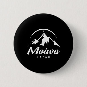 Badge Rond 5 Cm Moiwa Japon Station de ski Ski Snowboard