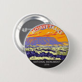 Badge Rond 5 Cm Mojave Trails National Monument Amboy Crater (Devant & derrière)