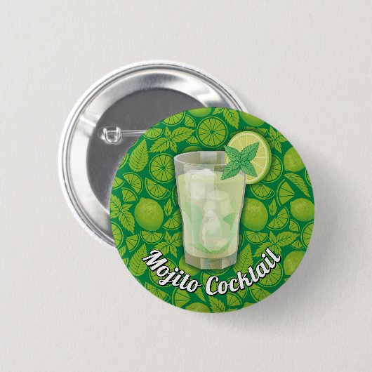 Badge Rond 5 Cm Mojito (Devant & derrière)
