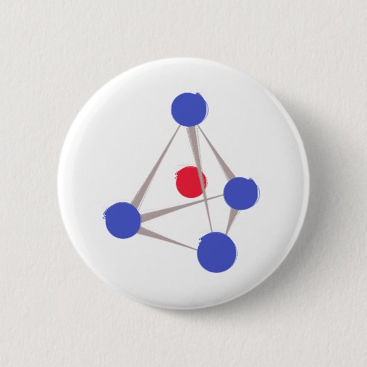 Badge Rond 5 Cm Molécule (Devant)
