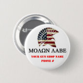 BADGE ROND 5 CM MOLON LABE (Devant & derrière)
