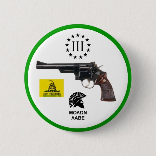 BADGE ROND 5 CM MOLON LABE (Devant)