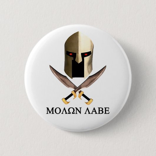 BADGE ROND 5 CM MOLON LABE (Devant)