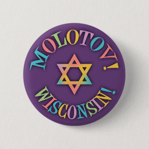 Badge Rond 5 Cm Molotov, le Wisconsin !