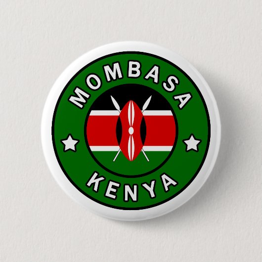 Badge Rond 5 Cm Mombasa Kenya (Devant)