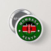 Badge Rond 5 Cm Mombasa Kenya (Devant & derrière)