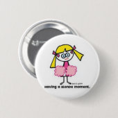 Badge Rond 5 Cm Moment blond (Devant & derrière)