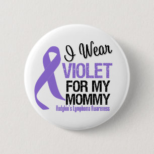 Badge Rond 5 Cm Moment Violet Ribbon Hodgkins Lymphoma