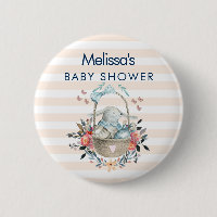 Momma Bunny dans le panier et le joli Baby shower