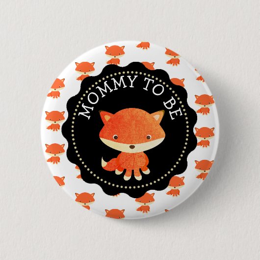 Badge Rond 5 Cm Mommy To Be Button Woodlands Thème (Devant)