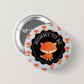 Badge Rond 5 Cm Mommy To Be Button Woodlands Thème (Devant & derrière)