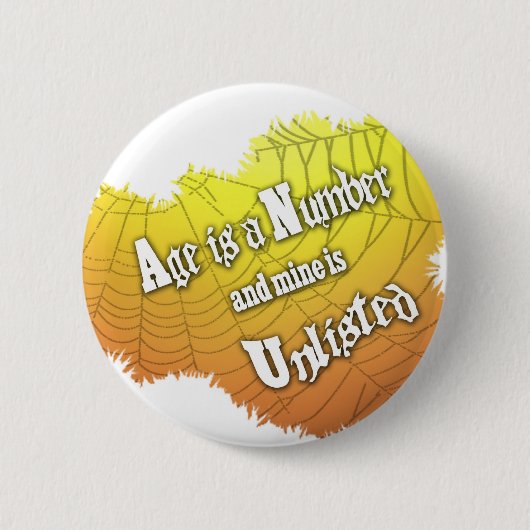Badge Rond 5 Cm Mon âge est non inscrit (Devant)