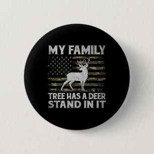 Badge Rond 5 Cm Mon arbre généalogique a un mirador pour chasser l
