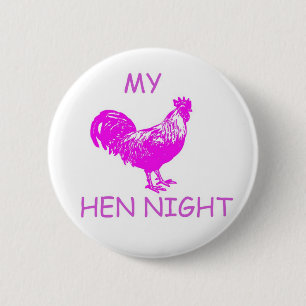 BADGE ROND 5 CM MON BOUTON DE NUIT DE POULE