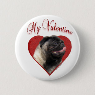 Badge Rond 5 Cm Mon Carlin Valentine