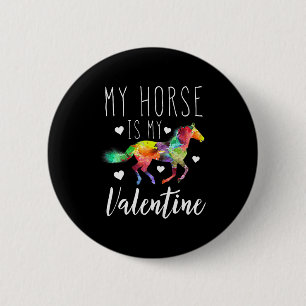 Badge Rond 5 Cm Mon cheval est mon amant de l'équitation de la Sai