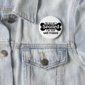 Badge Rond 5 Cm Mon chien n'est pas gâté (En situation)