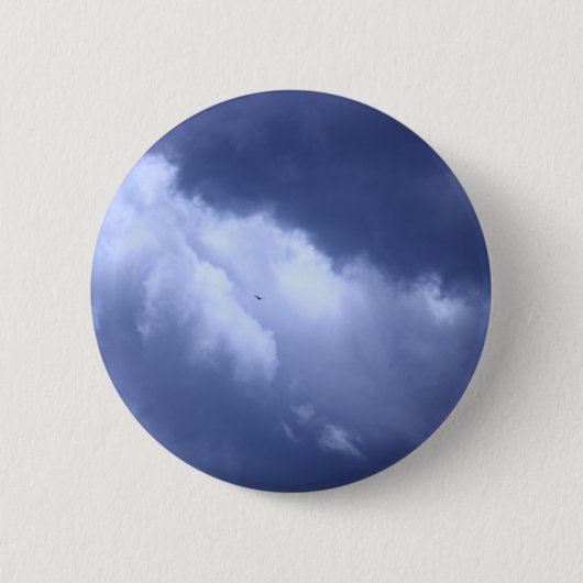 Badge Rond 5 Cm Mon ciel bleu (Devant)