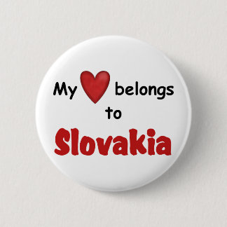 Badge Rond 5 Cm Mon coeur appartient en Slovaquie