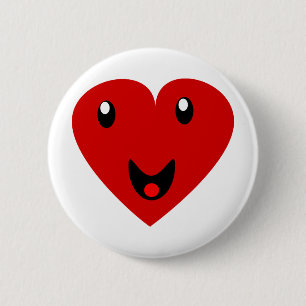 Badge Rond 5 Cm Mon coeur heureux