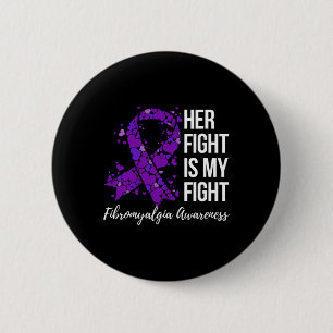 Badge Rond 5 Cm Mon combat contre la fibromyalgie 2
