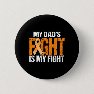 Badge Rond 5 Cm Mon combat des papas est mon combat contre la leuc