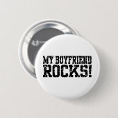 Badge Rond 5 Cm Mon copain Rocks (Devant & derrière)