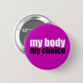 Badge Rond 5 Cm Mon corps Mon choix (Devant & derrière)