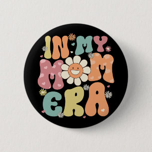 Badge Rond 5 Cm Mon ère maman Retro Super Mama Femmes Fête des mèr