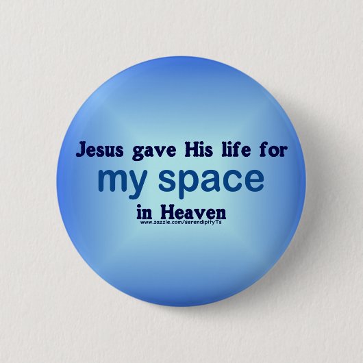 Badge Rond 5 Cm Mon espace au ciel (Devant)