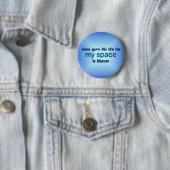 Badge Rond 5 Cm Mon espace au ciel (En situation)