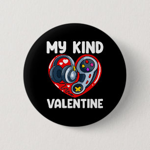 Badge Rond 5 Cm Mon Genre De Valentin Valentines Jour Jeu Contrôle