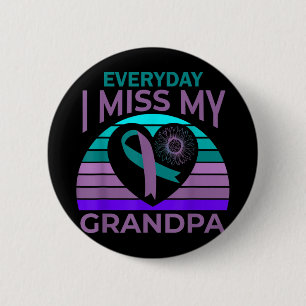 Badge Rond 5 Cm Mon grand-père, mon grand-père, sensibilisation au