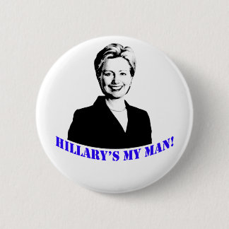 Badge Rond 5 Cm Mon homme de Hillary !