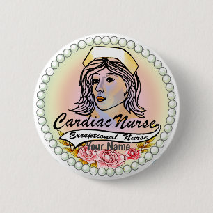 Badge Rond 5 Cm Mon infirmière cardiaque