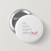 Badge Rond 5 Cm Mon miroir ne me définit pas (Devant & derrière)