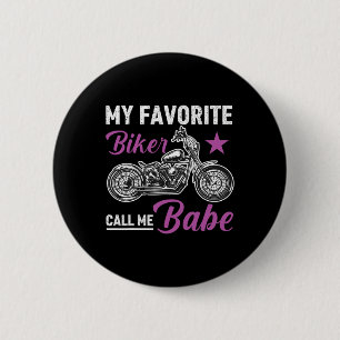 Badge Rond 5 Cm Mon motard préféré m'appelle Bybe