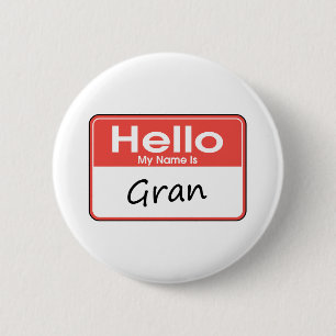 Badge Rond 5 Cm Mon nom est mamie