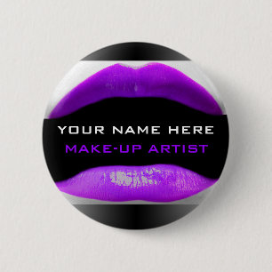 Badge Rond 5 Cm Mon Nom Est Pour Les Artistes Du Maquillage