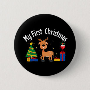 Badge Rond 5 Cm Mon premier Noël