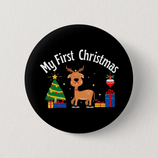 Badge Rond 5 Cm Mon premier Noël (Devant)