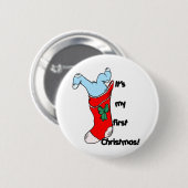 Badge Rond 5 Cm Mon premier Noël (Devant & derrière)