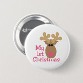 Badge Rond 5 Cm Mon premier Noël (Devant & derrière)