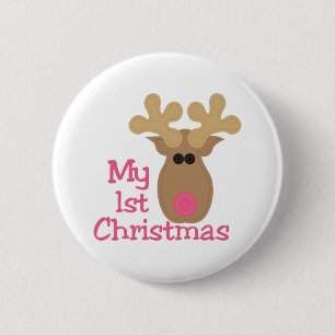Badge Rond 5 Cm Mon premier Noël