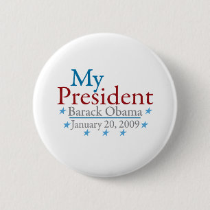 Badge Rond 5 Cm Mon président (Barack Obama)