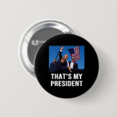 Badge Rond 5 Cm Mon président Trump 2024 (Devant & derrière)