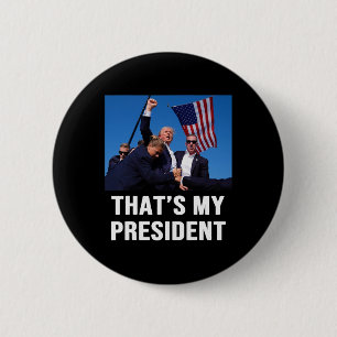 Badge Rond 5 Cm Mon président Trump 2024